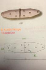 BOAT MARINE STAINLESS STEEL 304 8 HOLES HINGE 7 BY 1.6 INCHES AC